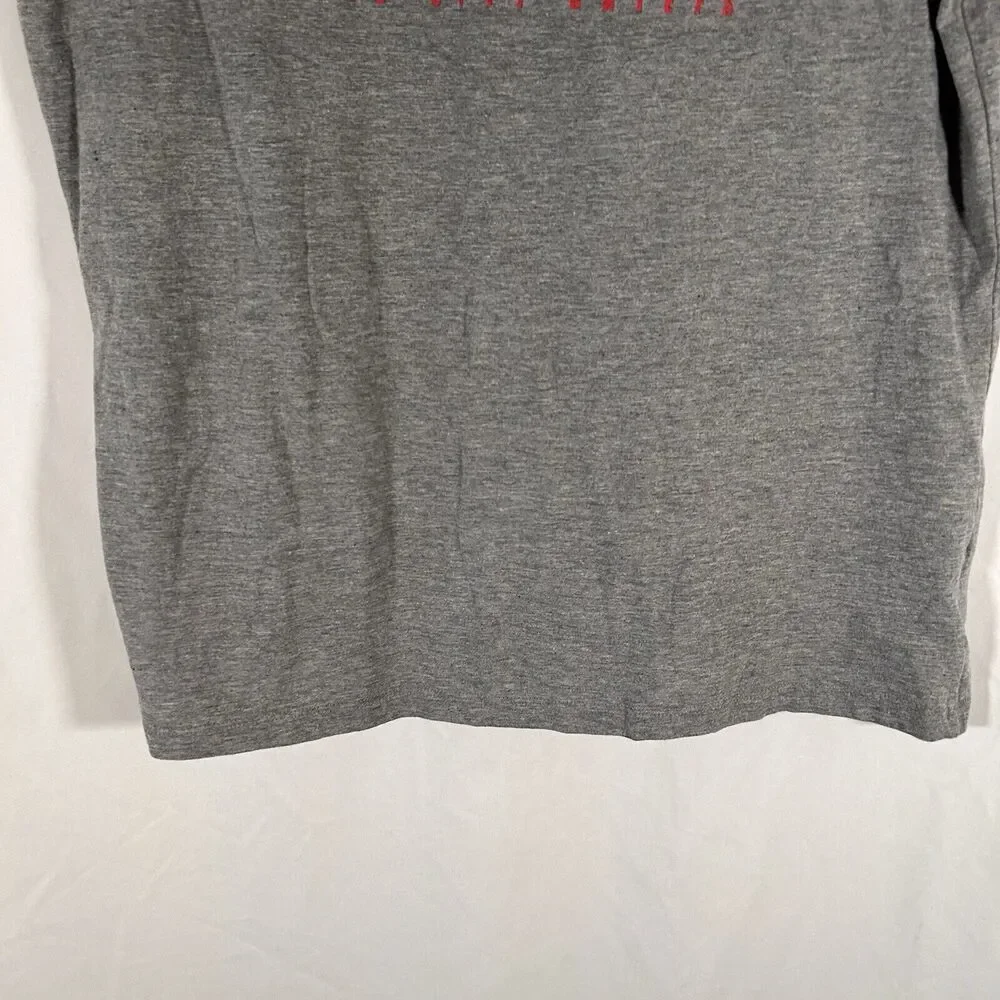 KC Chiefs AFC Champions LIV Nike Shirt Men's XL Grey Short Sleeve Crew Neck